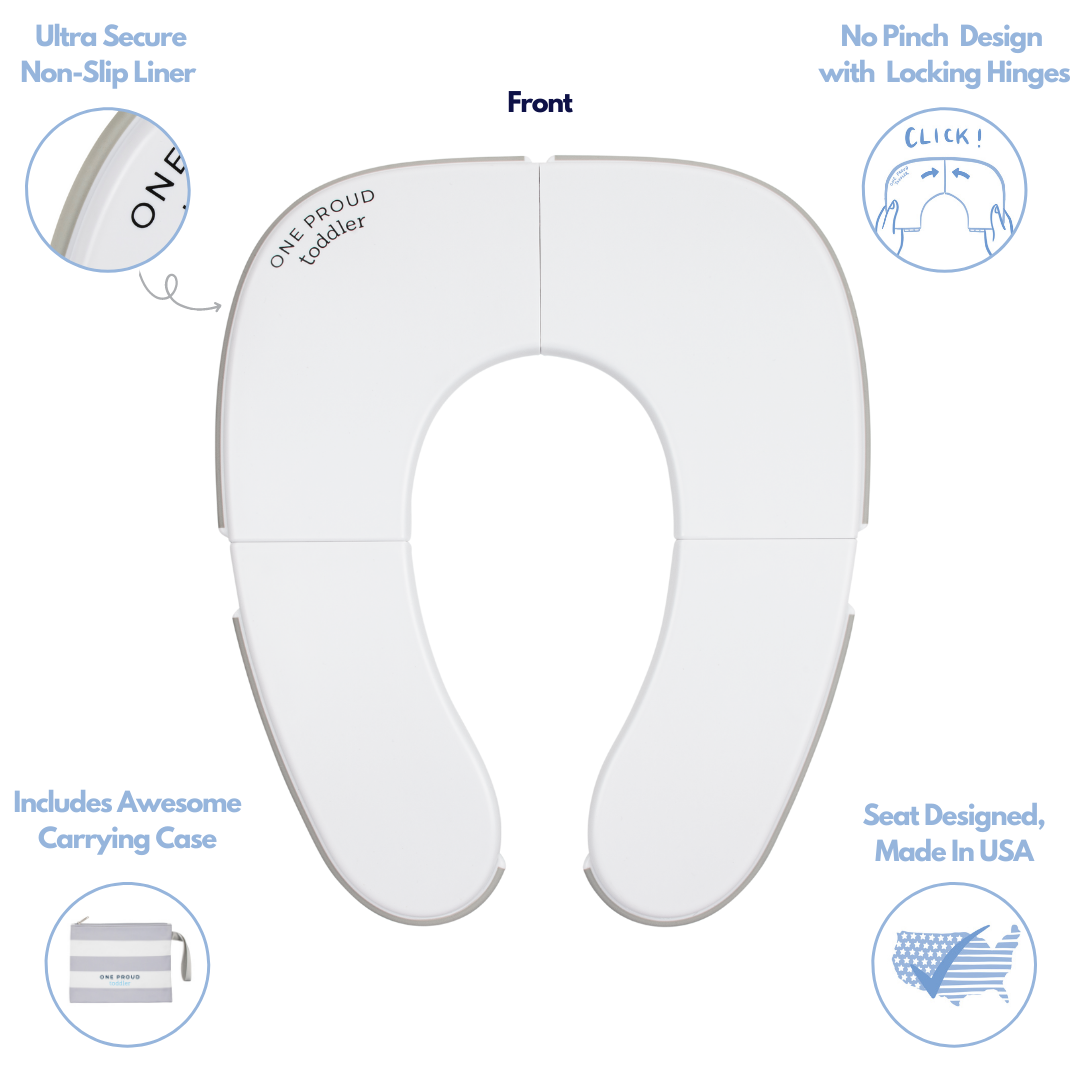 Potty Proud Seat Features Graphic - Front